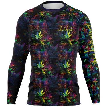 Chokefish™ Long Sleeve Rashguard Cannabis Men's Shirt-015-Special Edition